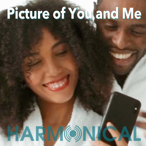 image of couple looking at a mobile phone